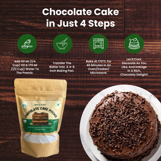 Chocolate Cake Premix | Whole Wheat & Jaggery