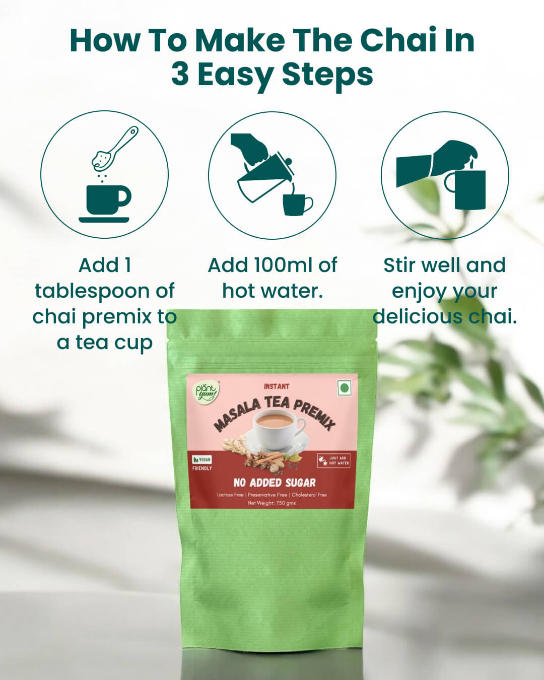 No Added Sugar Tea Premix - Masala (750g