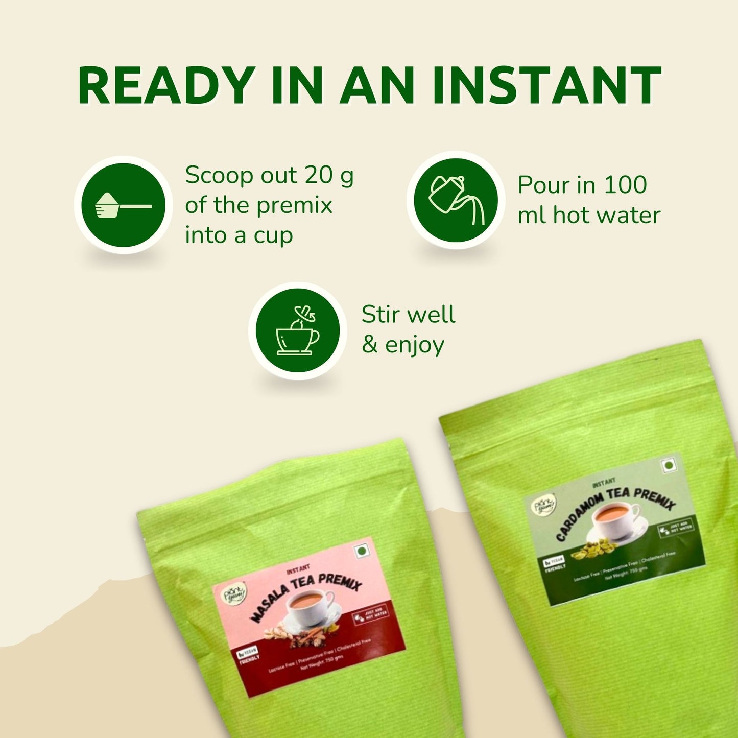 Family Pack - Masala 750g & Cardamom 750g Premix