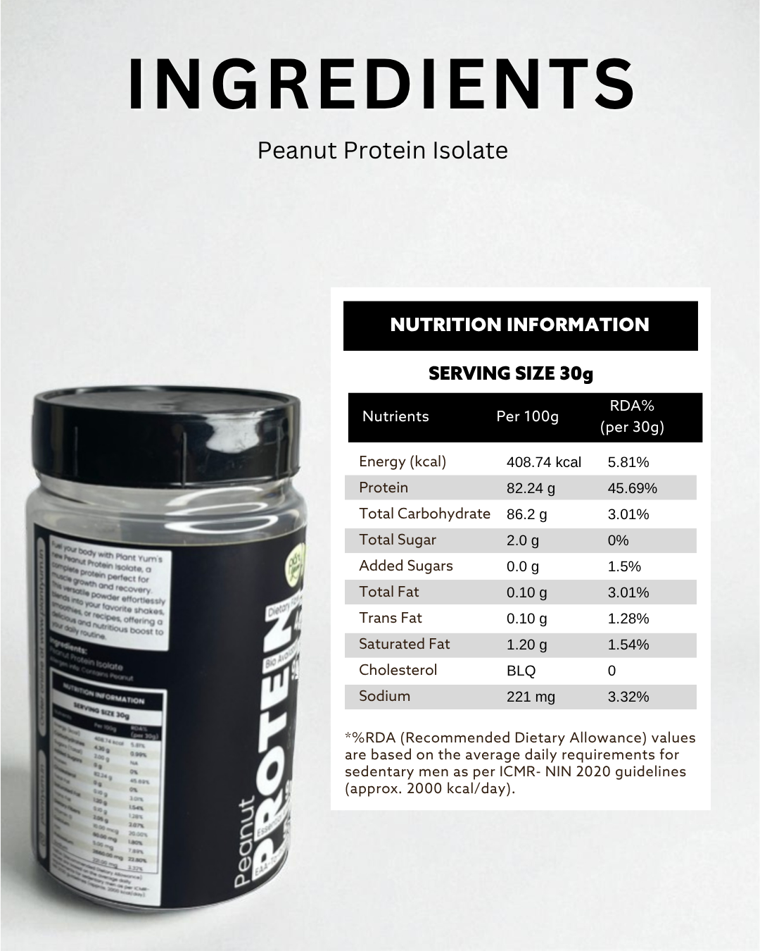 Peanut Protein Isolate (100g)