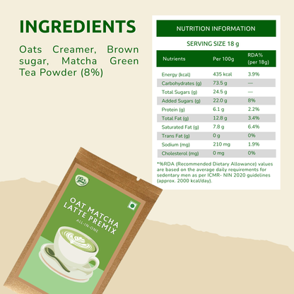 Oat Matcha Latte Premix
