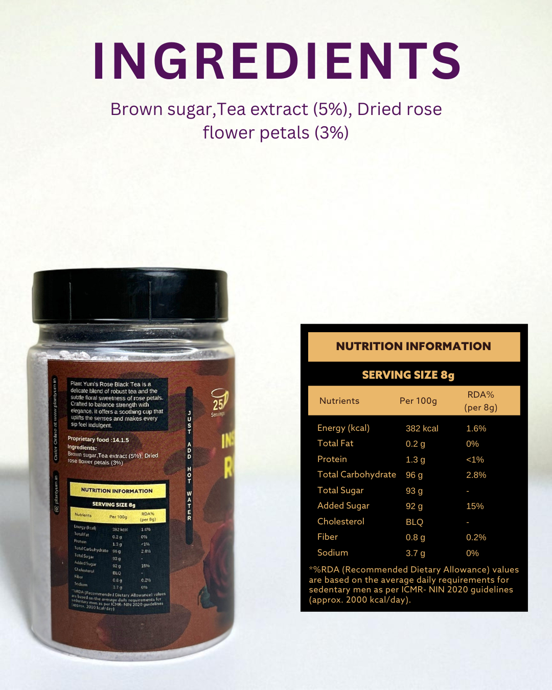 Instant Black Rose Tea