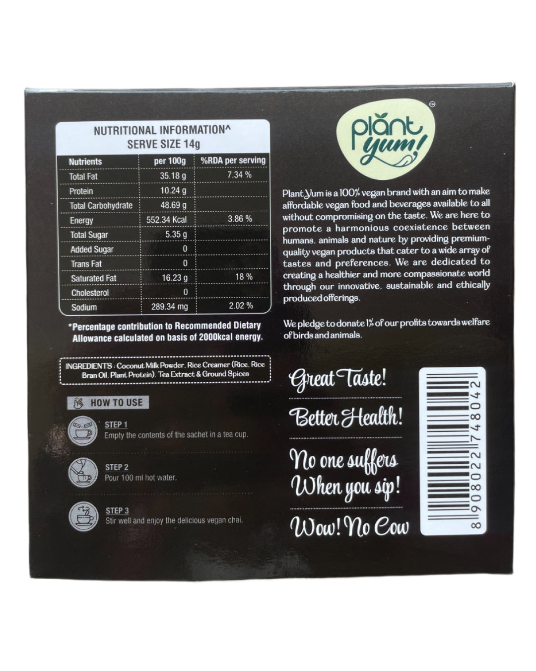 Assorted Tea Premix – No Added Sugar | Dairy-Free Instant Chai | Pack of 6/12