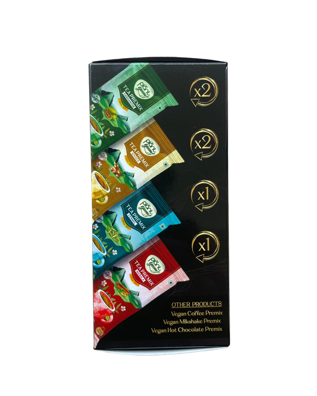Assorted Tea Premix – No Added Sugar | Dairy-Free Instant Chai | Pack of 6/12
