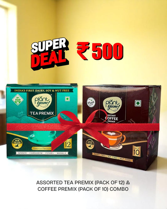 Assorted Tea Premix (Pack of 12) & Coffee Premix (Pack of 10) Combo